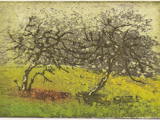 ZWEI GANZ ALTE - Druckgrafik - 12 x 9 cm